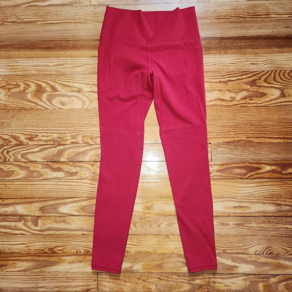 Athleta High-Rise Red Leggings - Picture 3 of 6